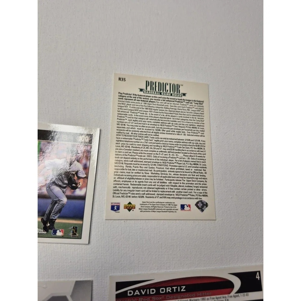 MLB Baseball Card Star Lot Ken Griffey Jr Jeff Bagwell David Ortiz Vladimir...